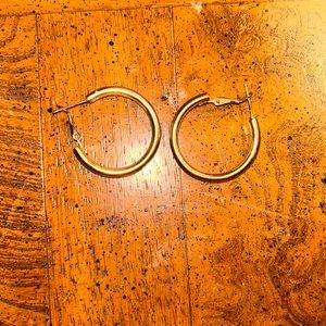 Gold hoop earrings